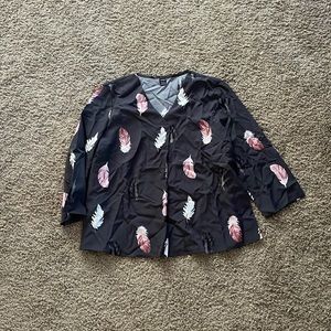 NEVER WORN Feather Blouse
